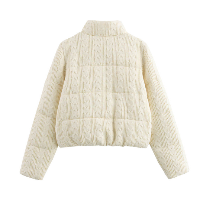 White Stitch Puffer