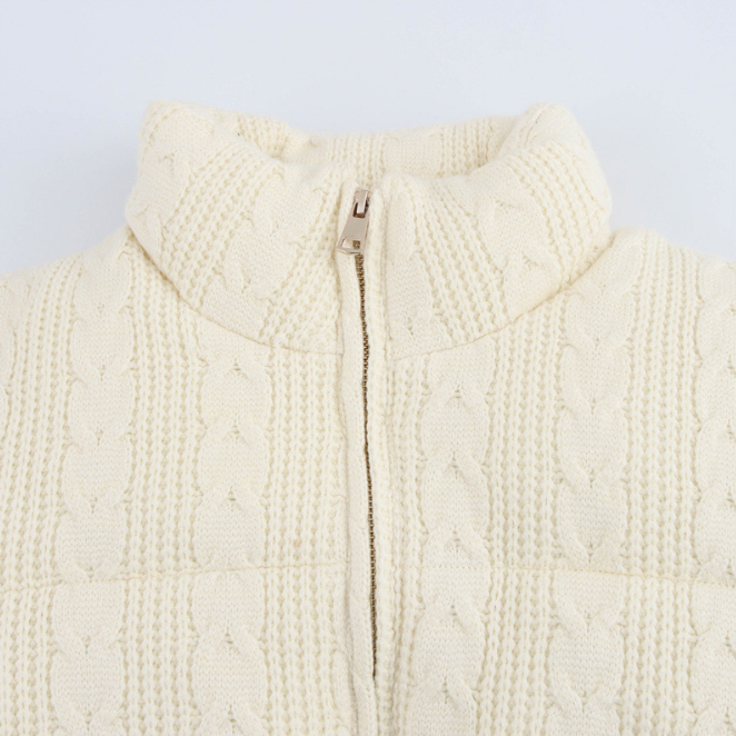 White Stitch Puffer