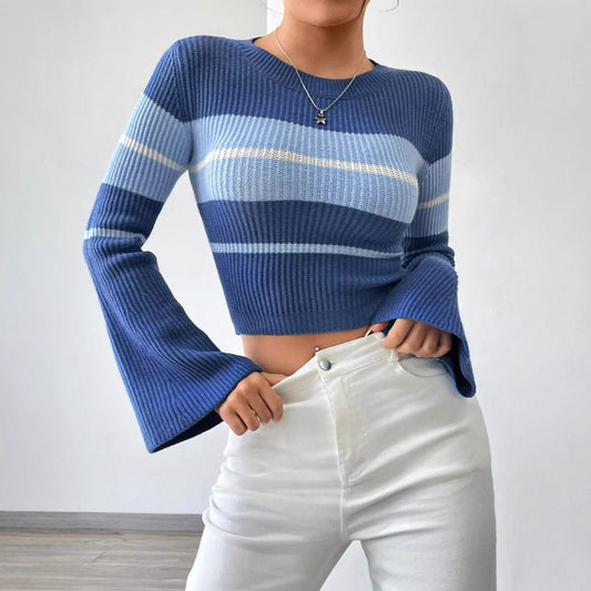 Blue Striped Sweater
