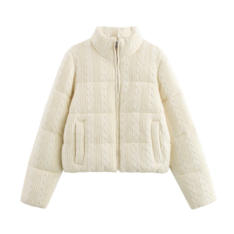 White Stitch Puffer