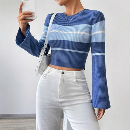 Blue Striped Sweater